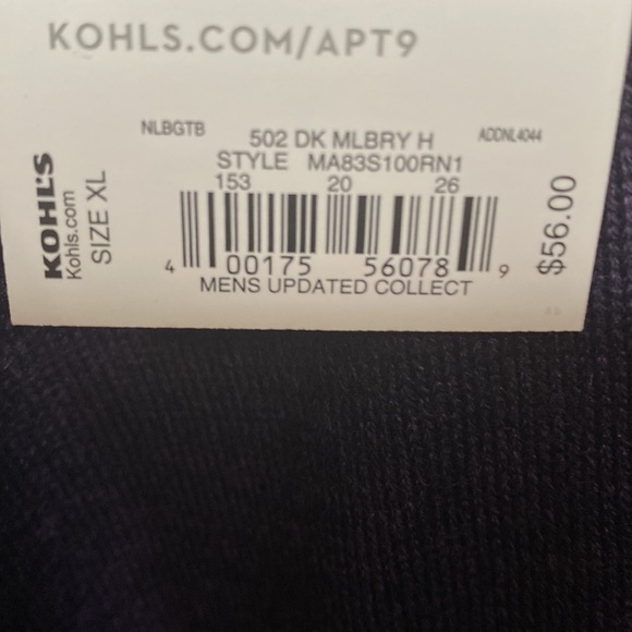 Slim Fit Men Sweater Purple. - Picture 4 of 4